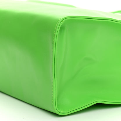 Telfar Vegan Leather Medium Shopping Bag Highlighter Green 10 of 10