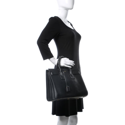 Saint Laurent Calfskin Small Sac De Jour Black 2 of 16