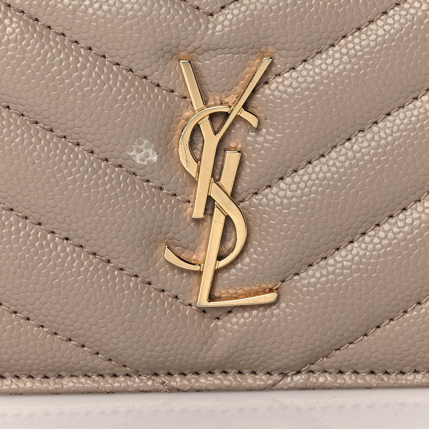 Monogram Grain de Poudre 5 Fragments Zip Pouch Card Holder Dark Beige