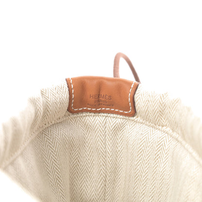 Hermes Canvas Barenia Fourbi 20 PM Pouch Naturel Fauve 6 of 8