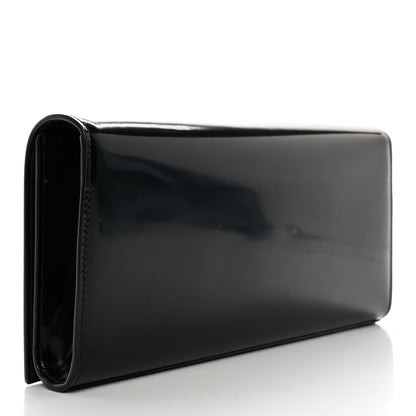 Saint Laurent Patent Cassandre Tassel Clutch Black 3 of 7