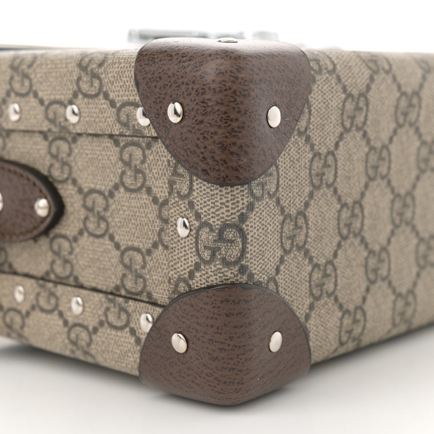 GG Supreme Monogram Globe-Trotter Beauty Case Brown