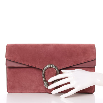 Gucci Suede Cudu Vitello Velvet Dionysus Clutch Dry Rose 2 of 7
