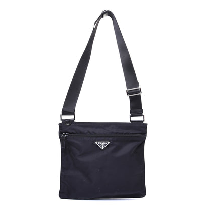 Prada Nylon Tessuto Vela Messenger Bag Black 1 of 10