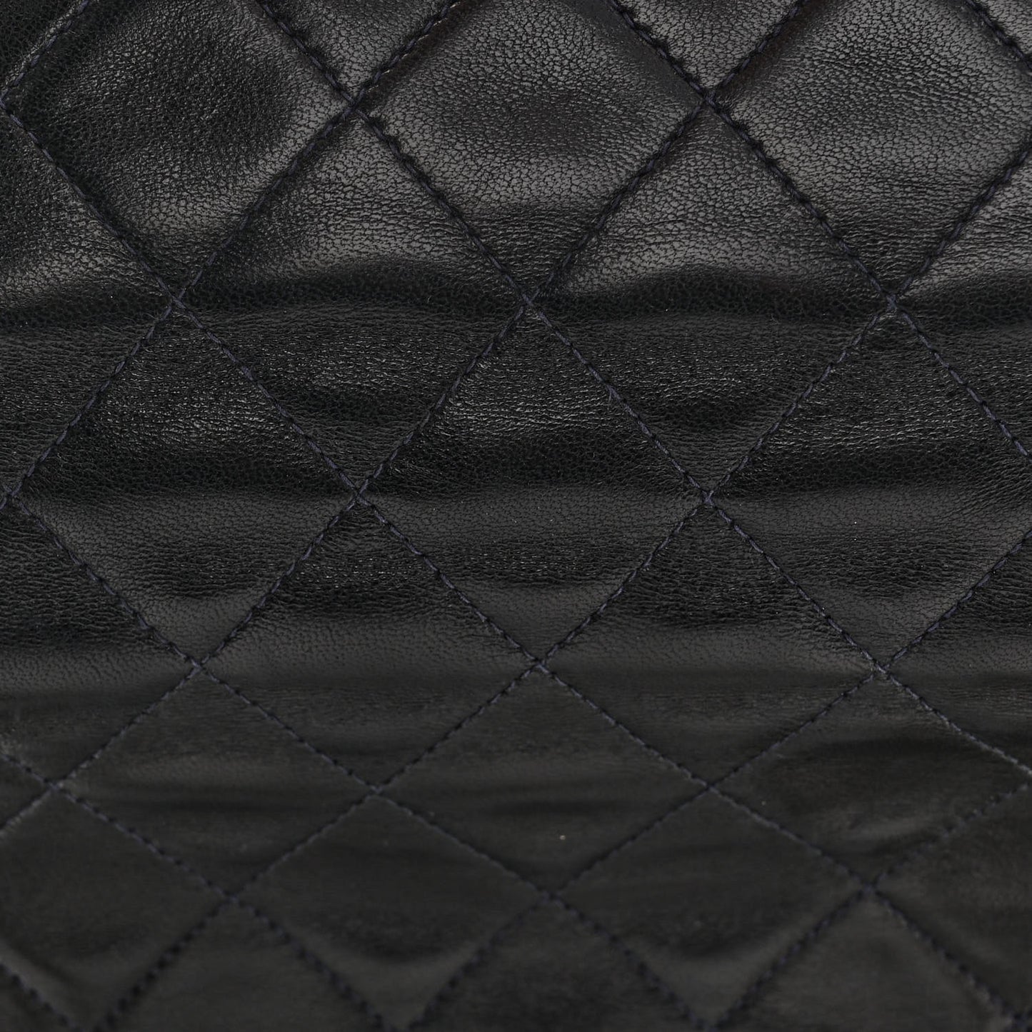 Lambskin Quilted Mini Square Flap Black