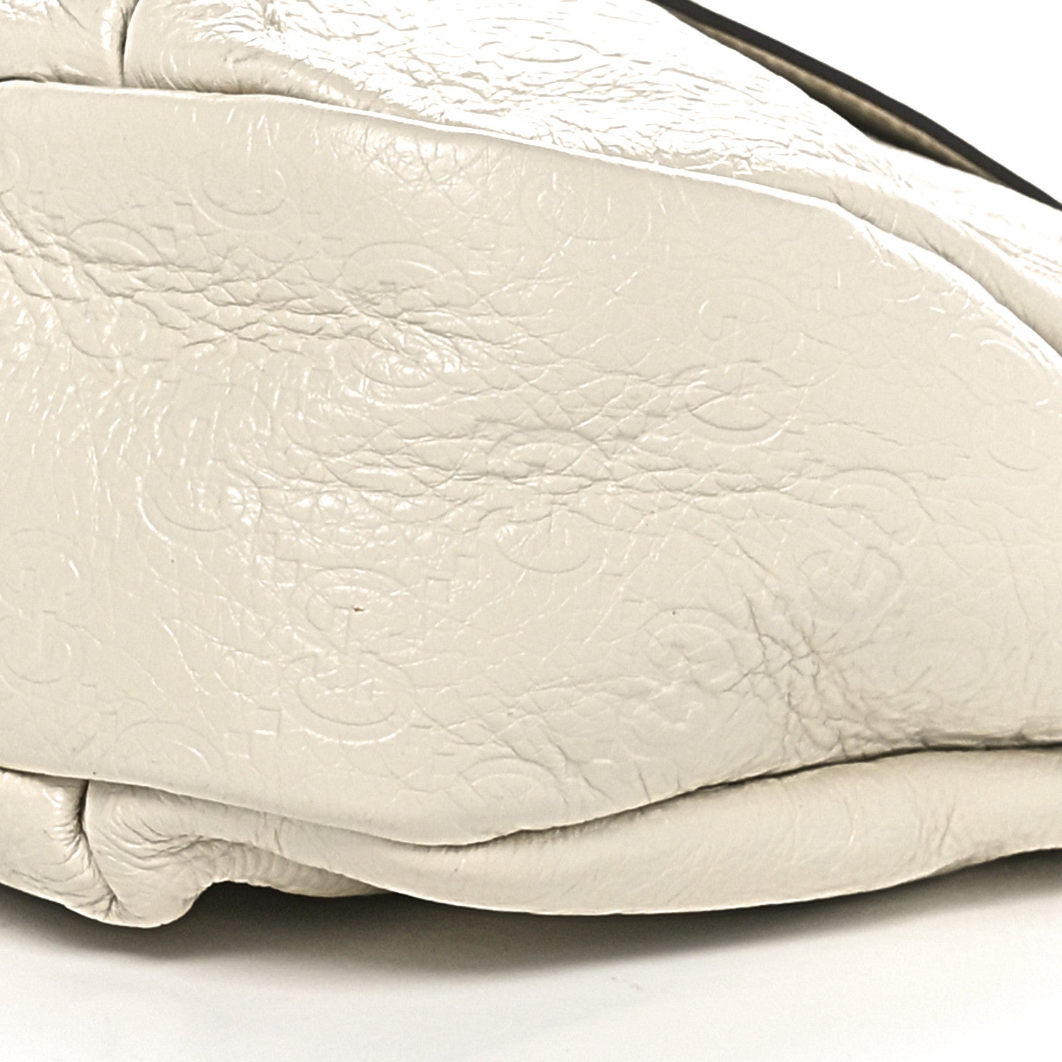 Gucci Guccissima Medium New Ladies Web Hobo White 10 of 10