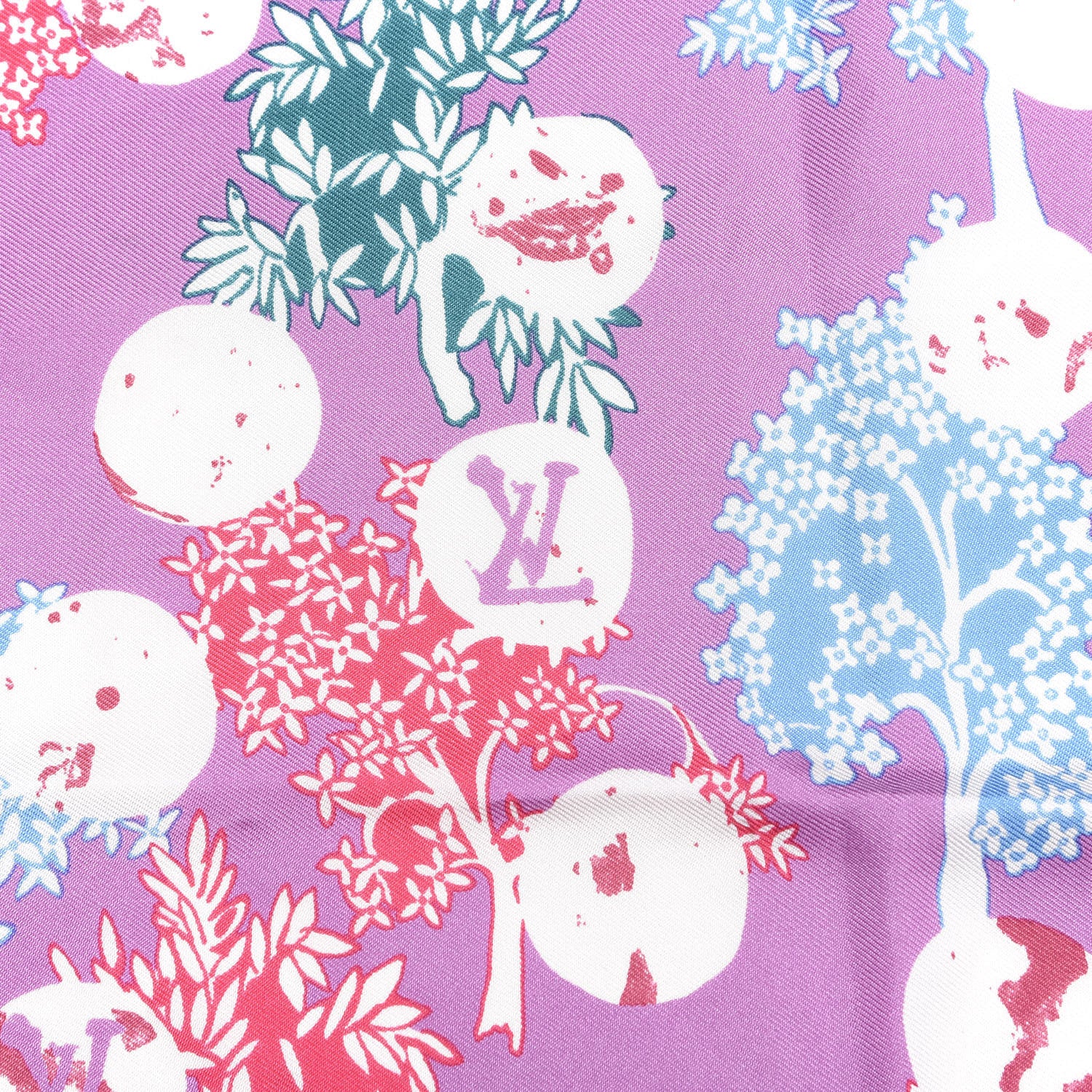 Louis Vuitton Silk Scarf Pink 3 of 5