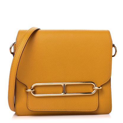 Hermes Evercolor Mini Sac Roulis Jaune Ambre 1 of 10