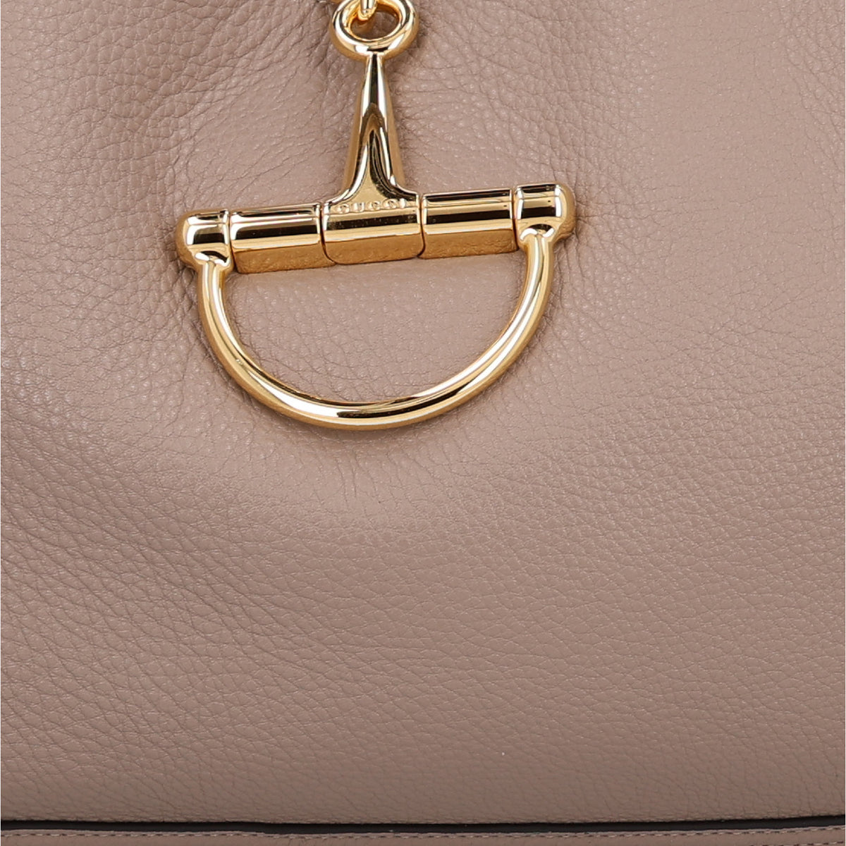 Gucci Grained Calfskin Softbit Maxi Shoulder Bag Taupe 9 of 11