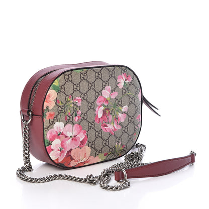 Gucci GG Supreme Monogram Blooms Mini Chain Shoulder Bag Beige Multicolor Dry Rose 3 of 9