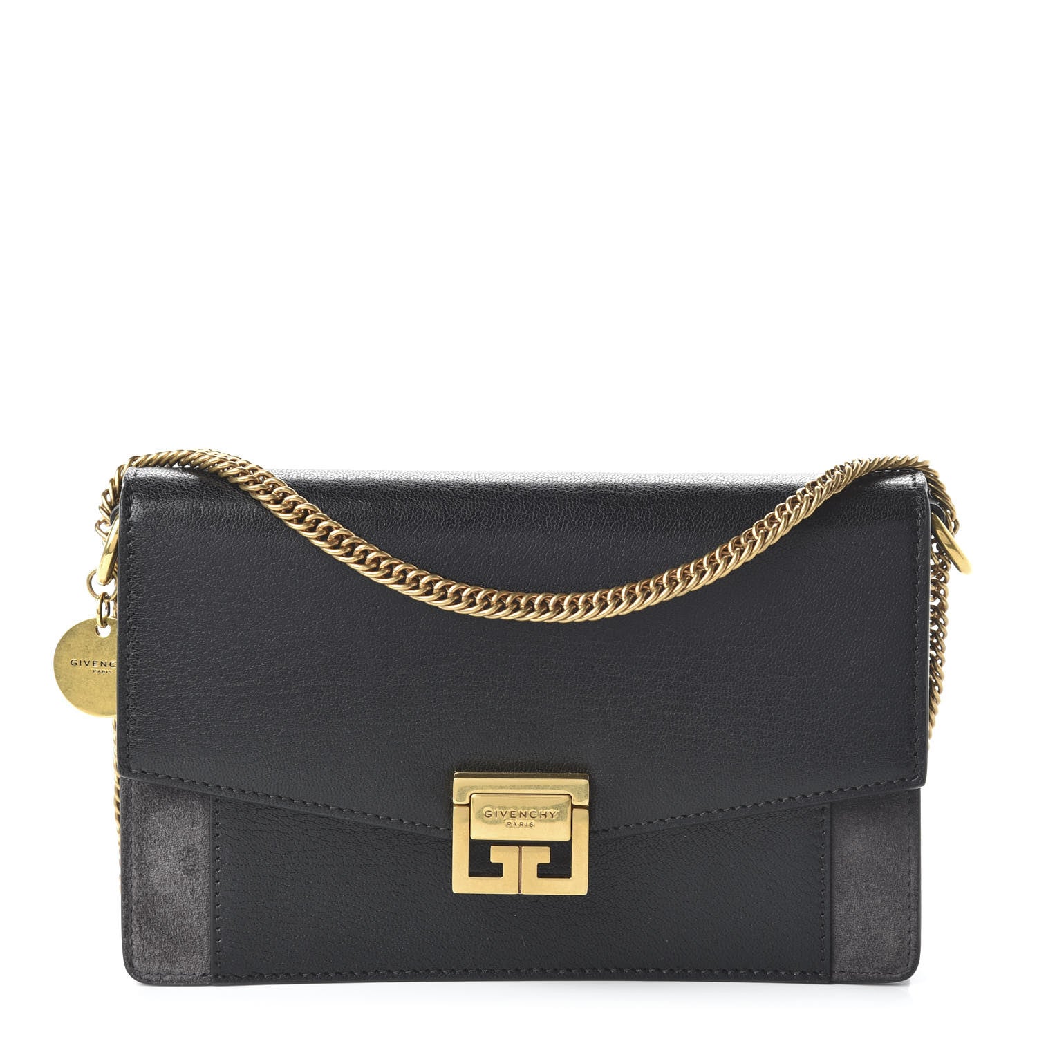 Givenchy Goatskin Suede GV3 Mini Chain Bag Black 1 of 10