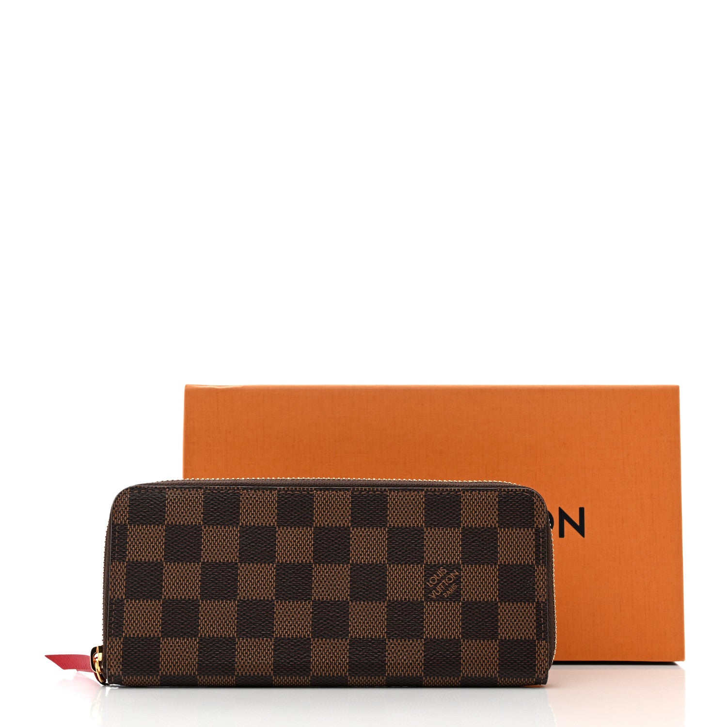 Louis Vuitton Damier Ebene Clemence Wallet Cherry 7 of 7