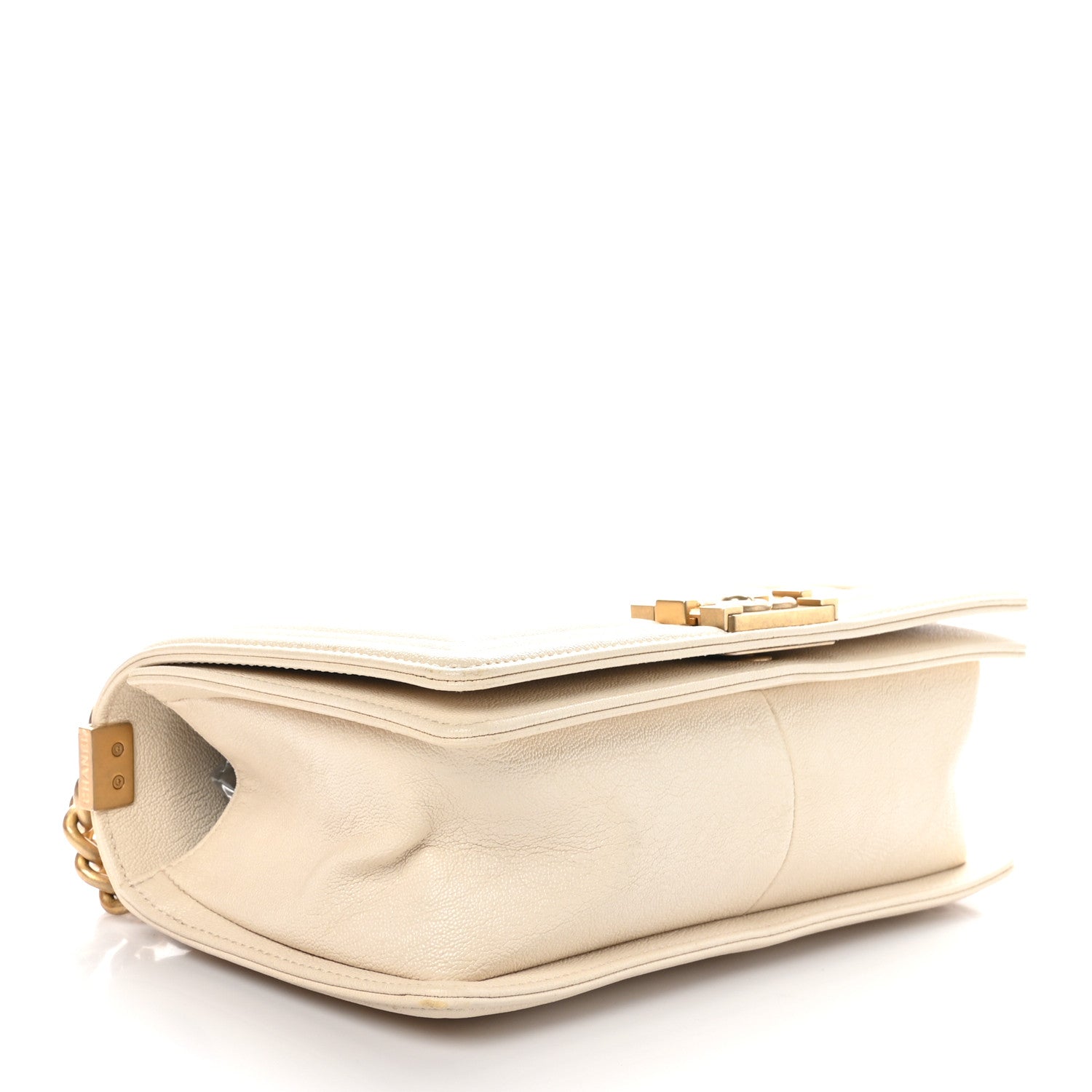 Chanel Caviar Quilted Medium Boy Flap White 4 of 10