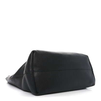 Prada Vitello Daino Pocket Shopping Tote Black 4 of 9