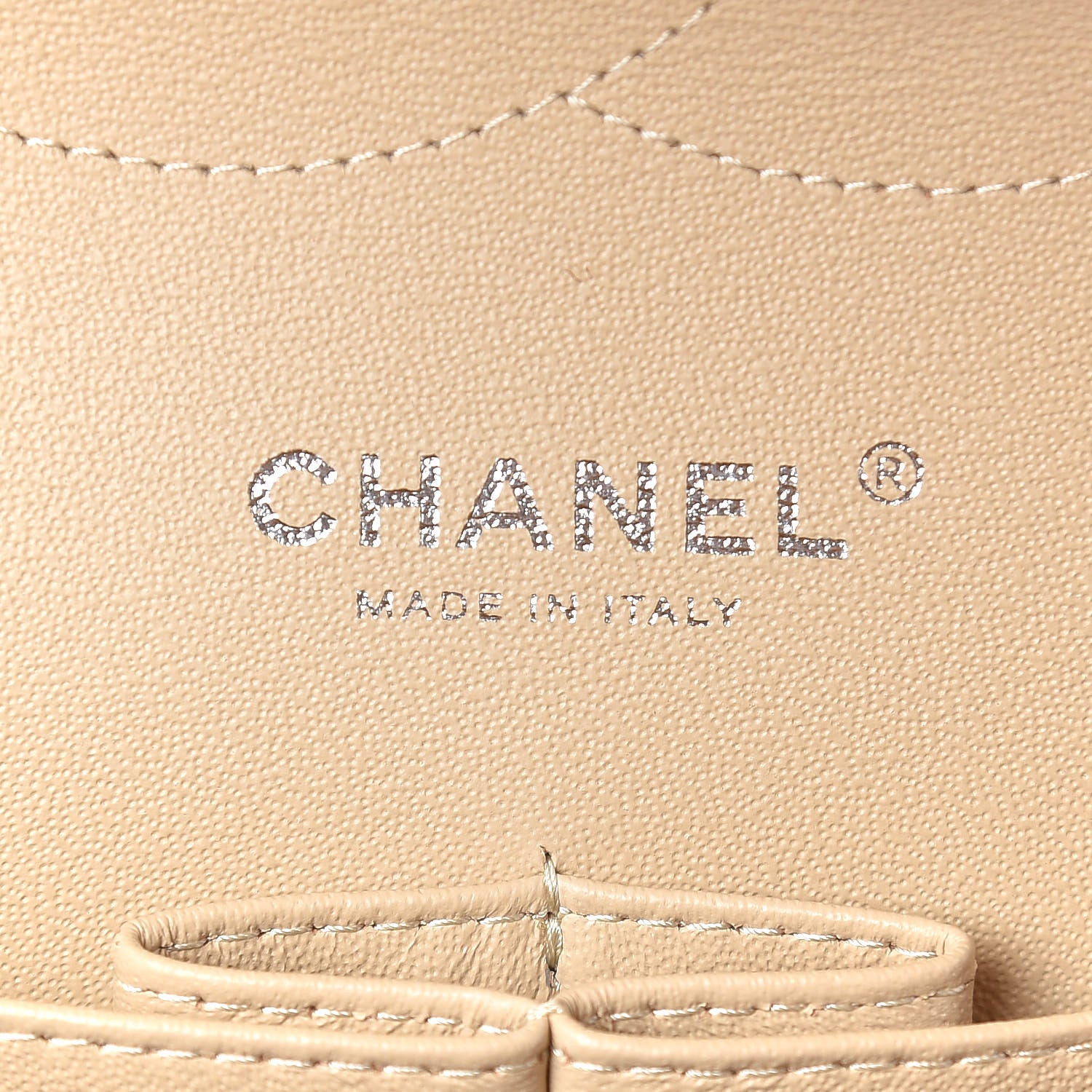 Chanel Lambskin Quilted Jumbo Double Flap Beige Clair 8 of 13