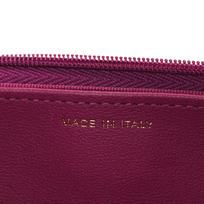 Chanel Patent Quilted Chain Around Heart Wallet On Chain WOC Fuchsia 7 of 11