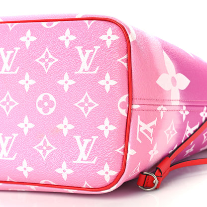 Louis Vuitton Monogram Escale Neverfull MM Rouge 8 of 9
