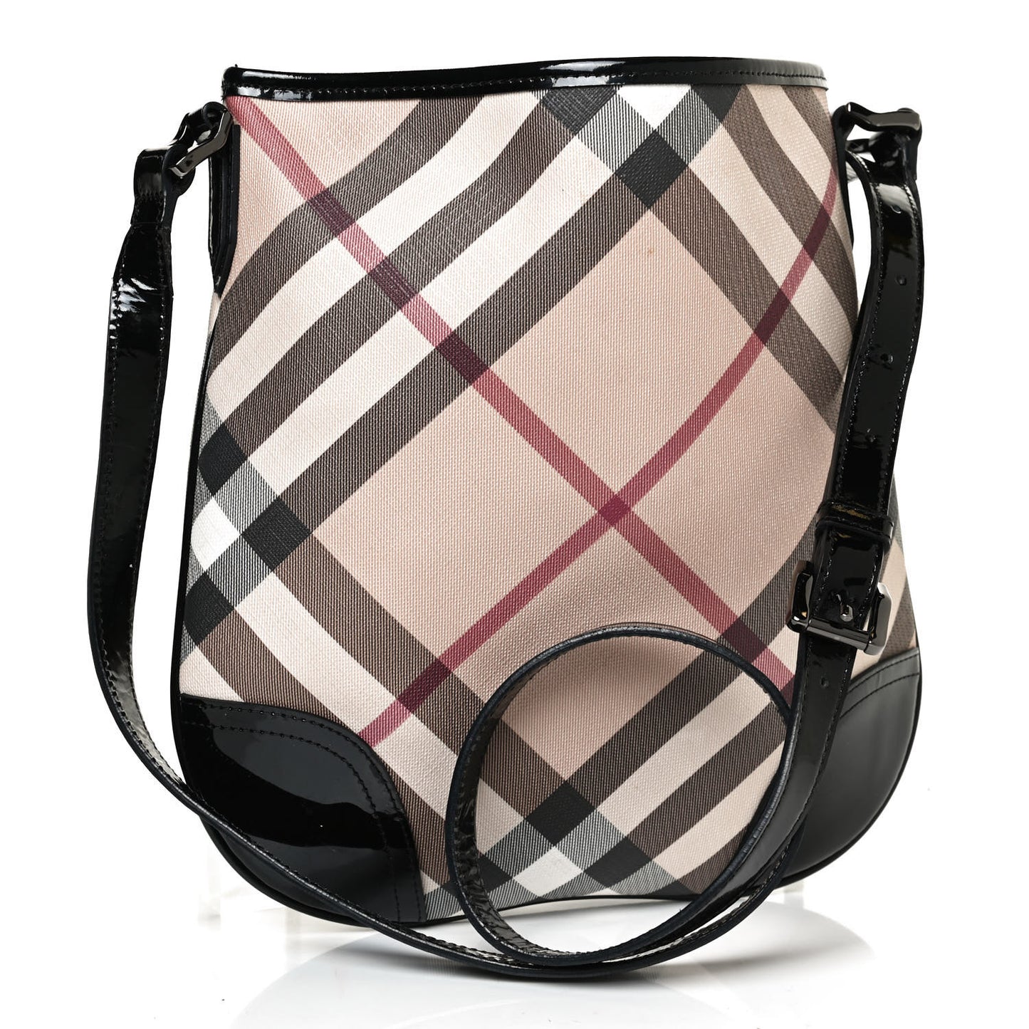Supernova Check Small Dryden Crossbody Bag Black