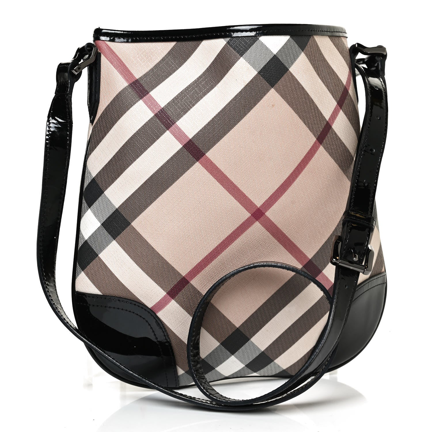 Burberry Supernova Check Small Dryden Crossbody Bag Black 3 of 10