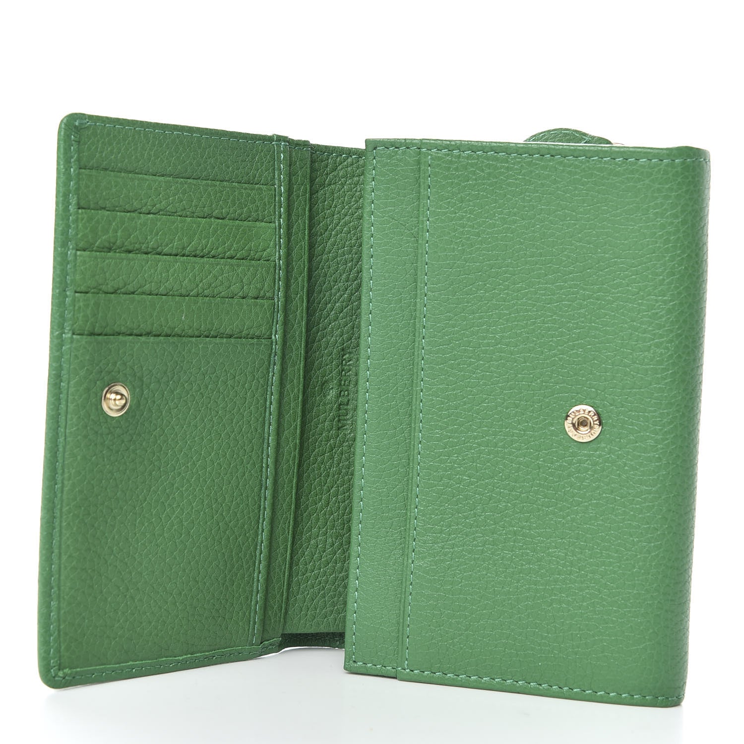Mulberry Small Classic Grain Tree French Purse Wallet Green 5 of 9