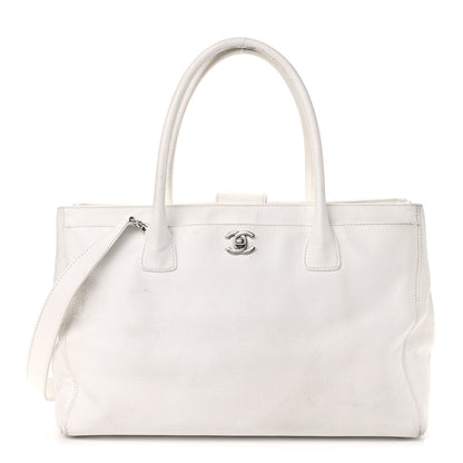 Chanel Calfskin Cerf Executive Shopper Tote White 1 of 24