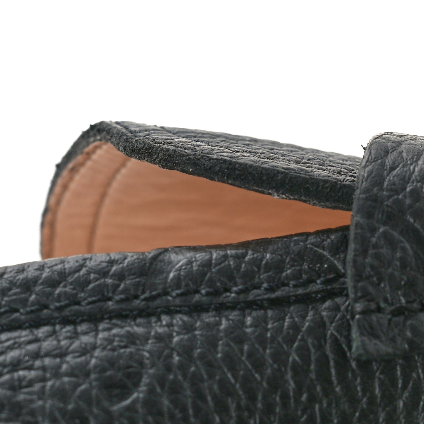 Piuma Calfskin Embossed Womens Platform Lug Sole Loafers 40 Black