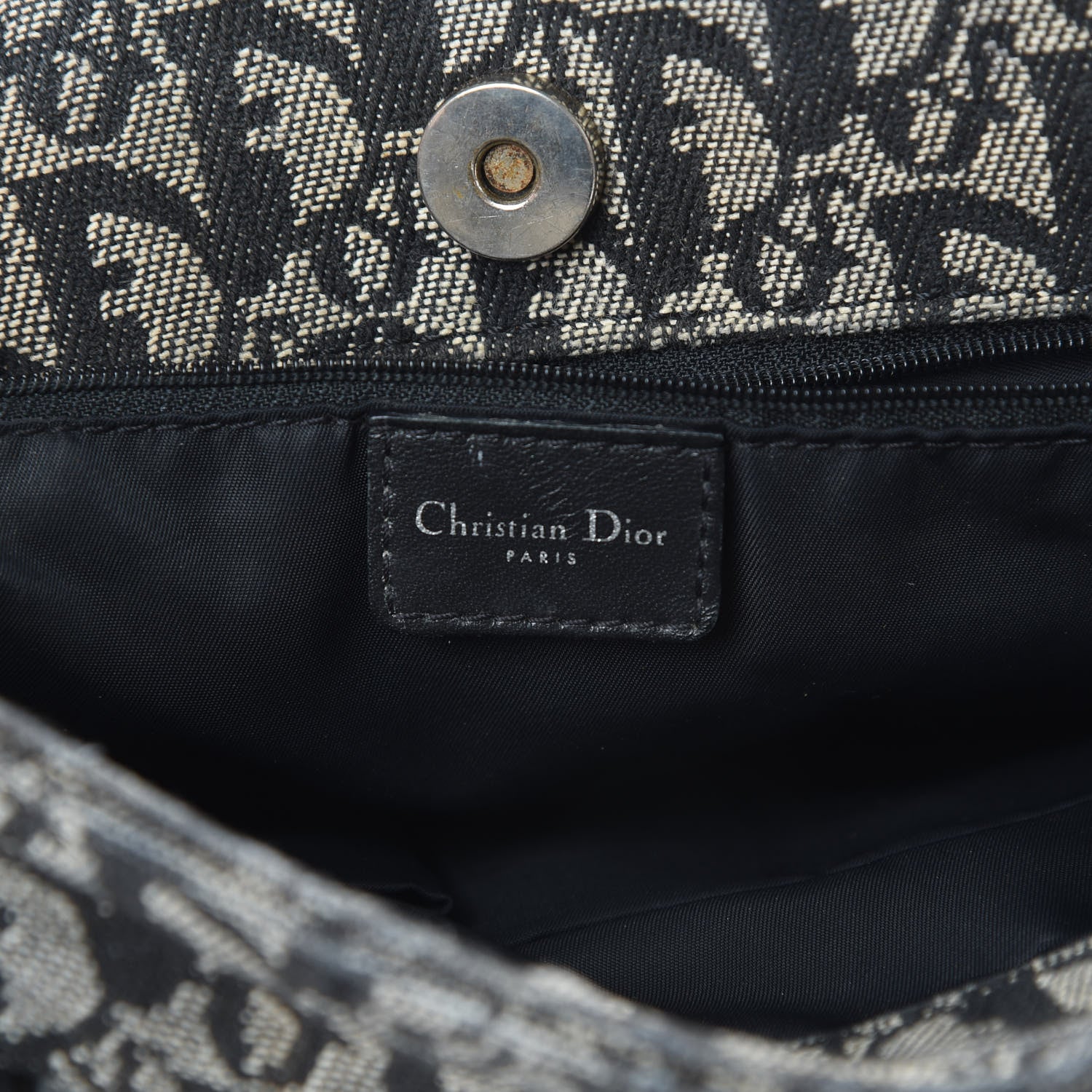 Christian Dior Monogram Tote Black 6 of 15