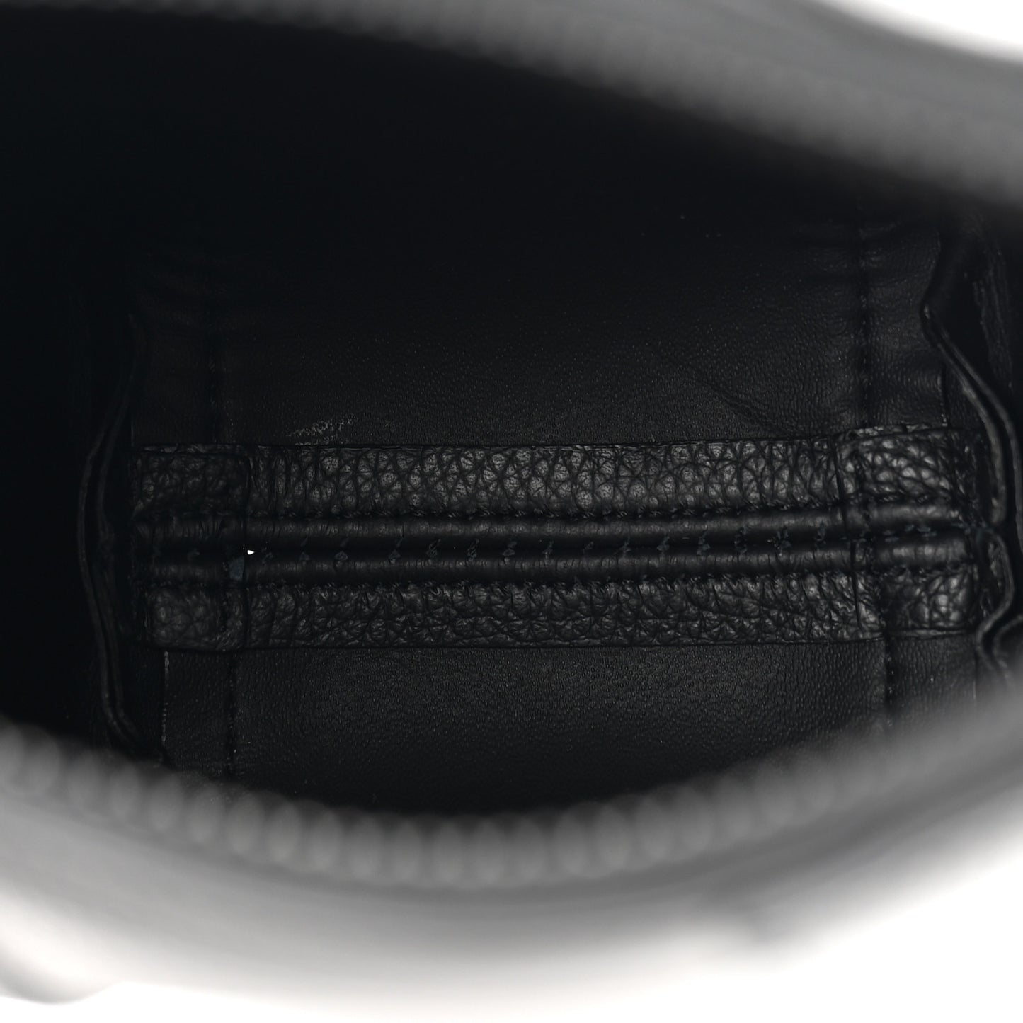 Calfskin Hourglass Phone Holder Bag Black