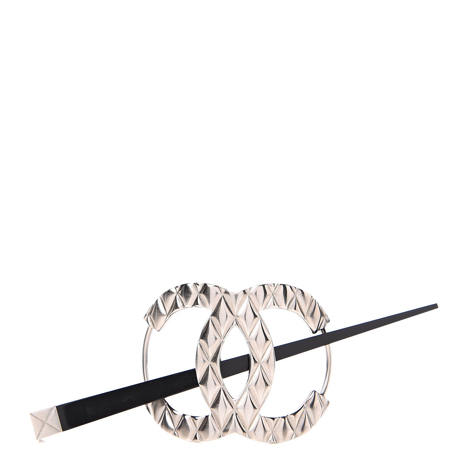 Chanel Quilted CC Hair Pin Gold 1 of 4