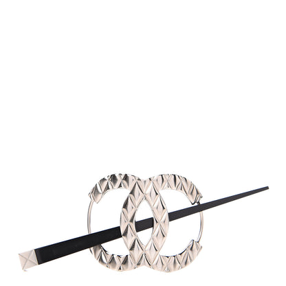 Chanel Quilted CC Hair Pin Gold 1 of 4