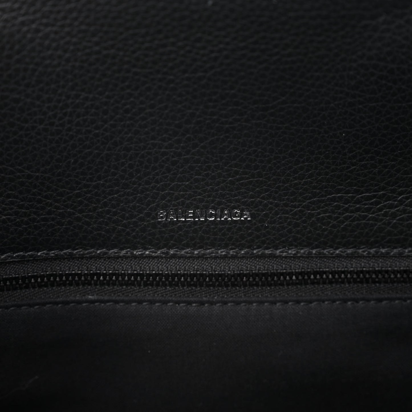Calfskin LED Logo Projector Top Handle Bag Black