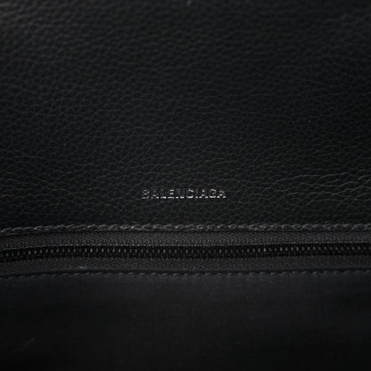 Balenciaga Calfskin LED Logo Projector Top Handle Bag Black 6 of 10