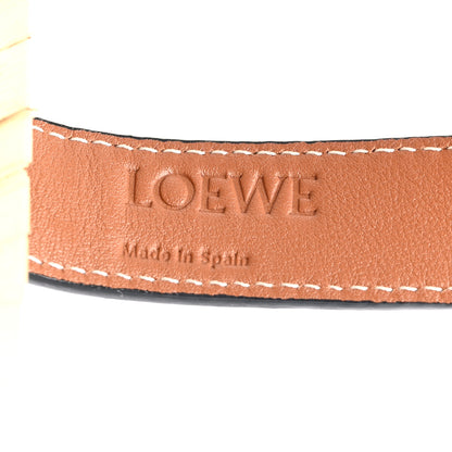 Loewe Raffia Basket Tote Bag Natural Tan Navy 6 of 10