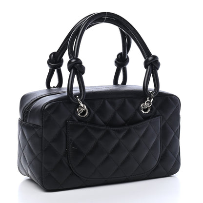 Chanel Calfskin Quilted Small Cambon Bowler Black 2 of 8