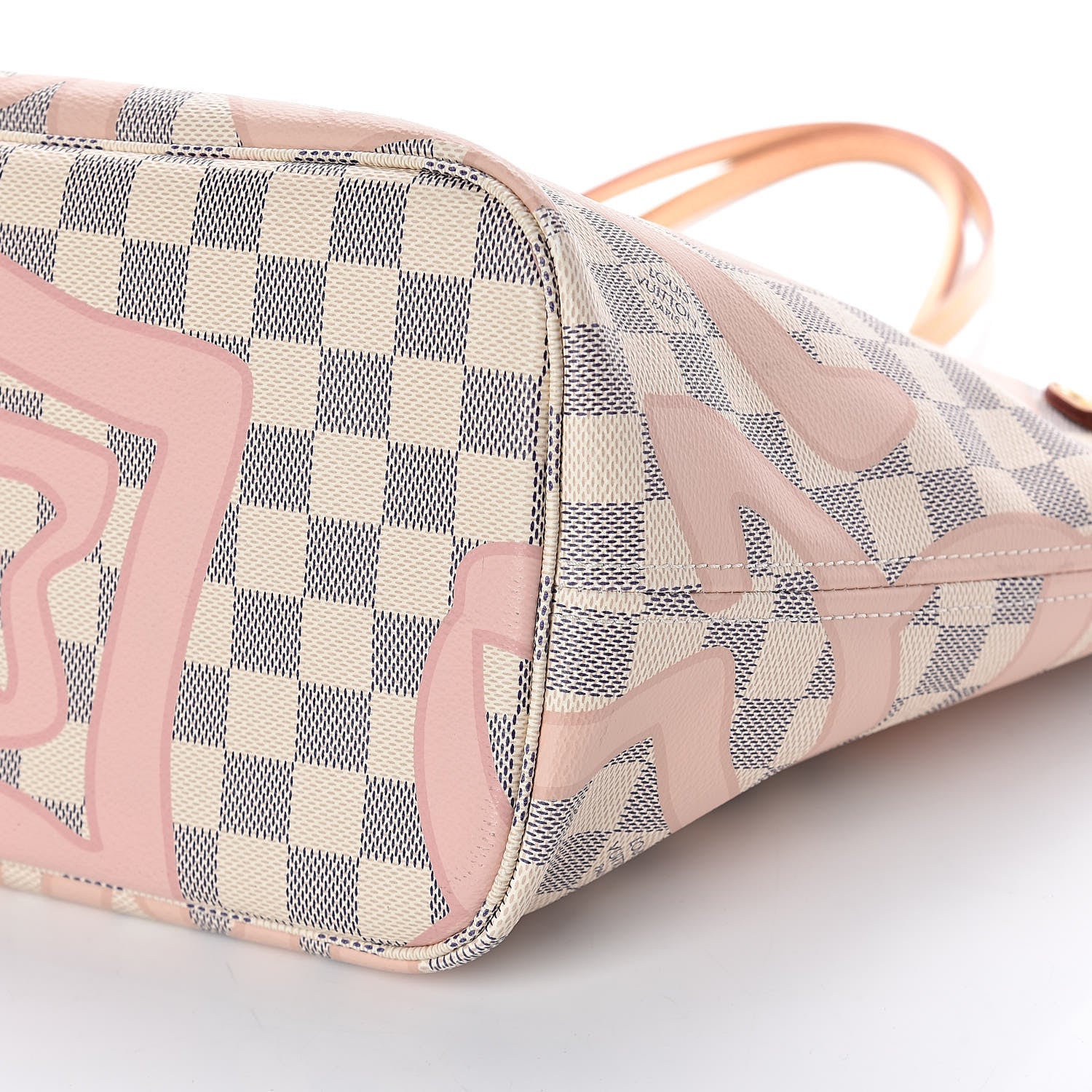 Louis Vuitton Damier Azur Tahitienne Neverfull MM 9 of 10