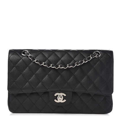 Chanel Caviar Quilted Medium Double Flap Black 1 of 8