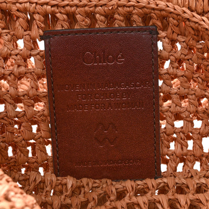 Chloe Raffia Summer Banana Tote Summery Beige 6 of 11