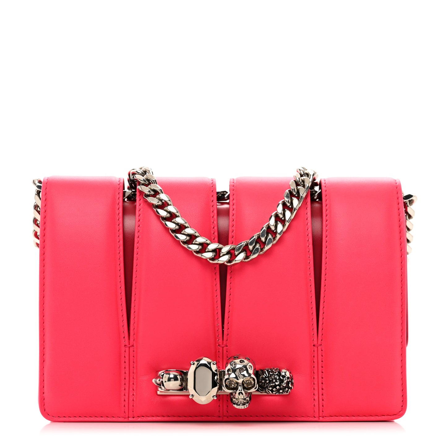 Calfskin Small Slash Bag Fuscia Lipstick