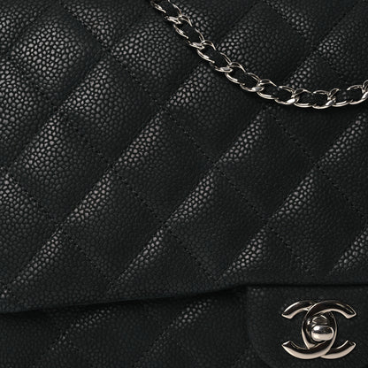 Chanel Iridescent Caviar Quilted Clutch With Chain Flap Black 9 of 11