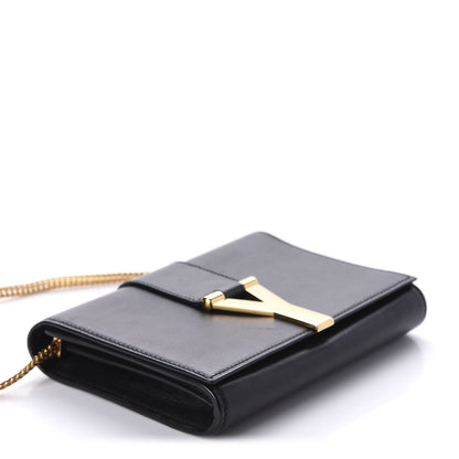 Saint Laurent Calfskin Mini Y Ligne Crossbody Pochette Bag Black 4 of 12