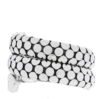 John Hardy Sterling Silver Dot Double Coil Ring 54 6.75 3 of 4