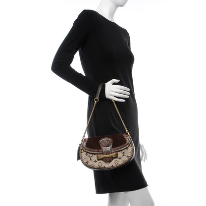 Louis Vuitton Python Suede Monogram Empire Levant Marron 2 of 8