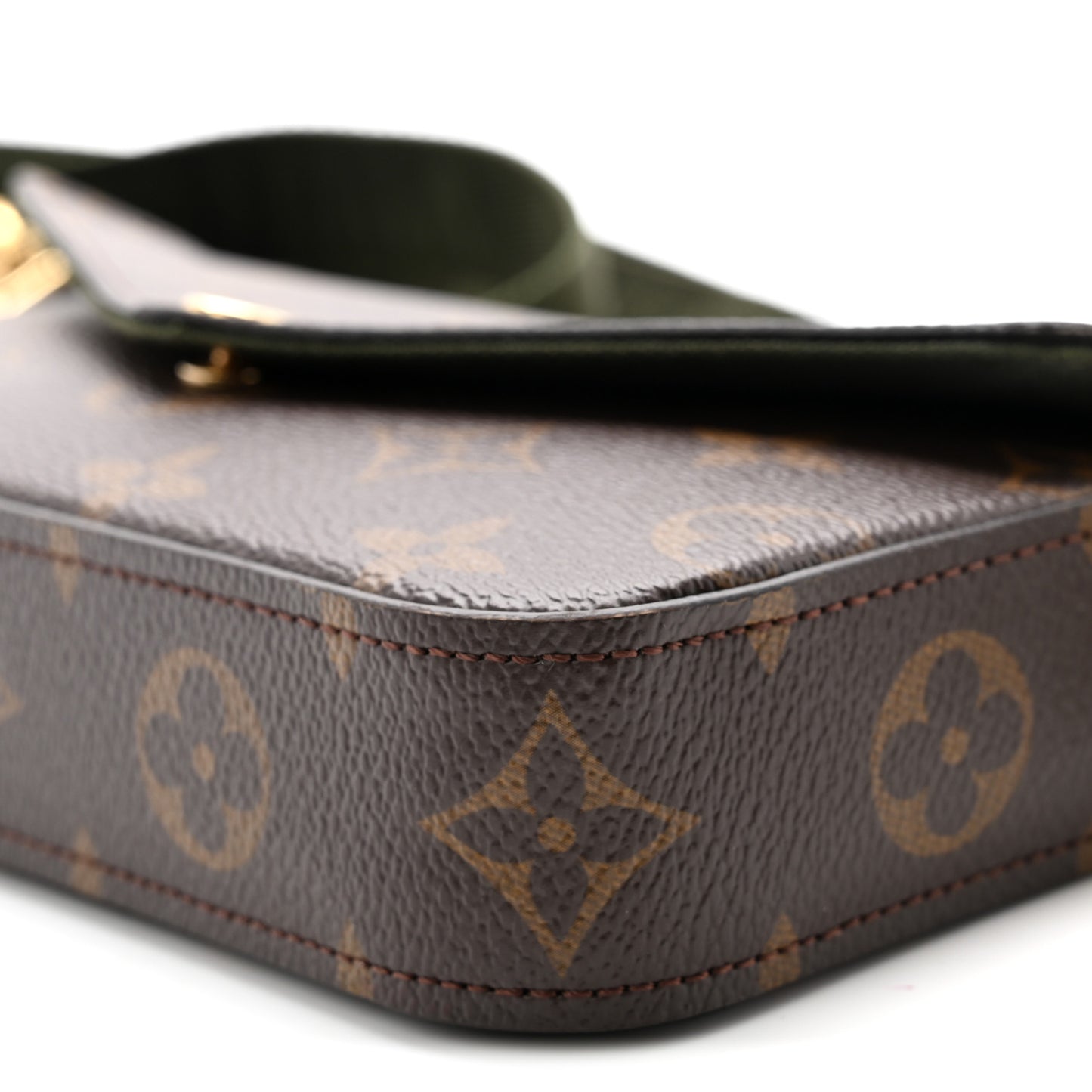 Monogram Felicie Strap & Go Kaki