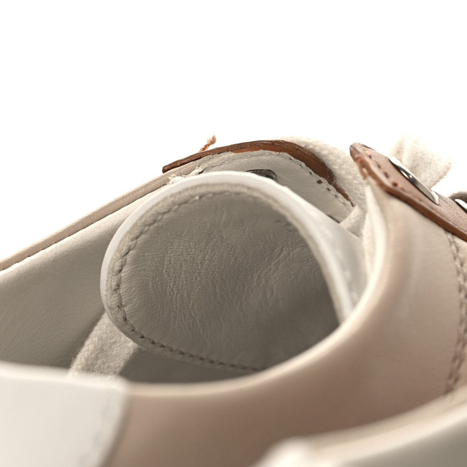 Hermes Calfskin Deep Sneakers 36 Multicolor White Gold 10 of 10