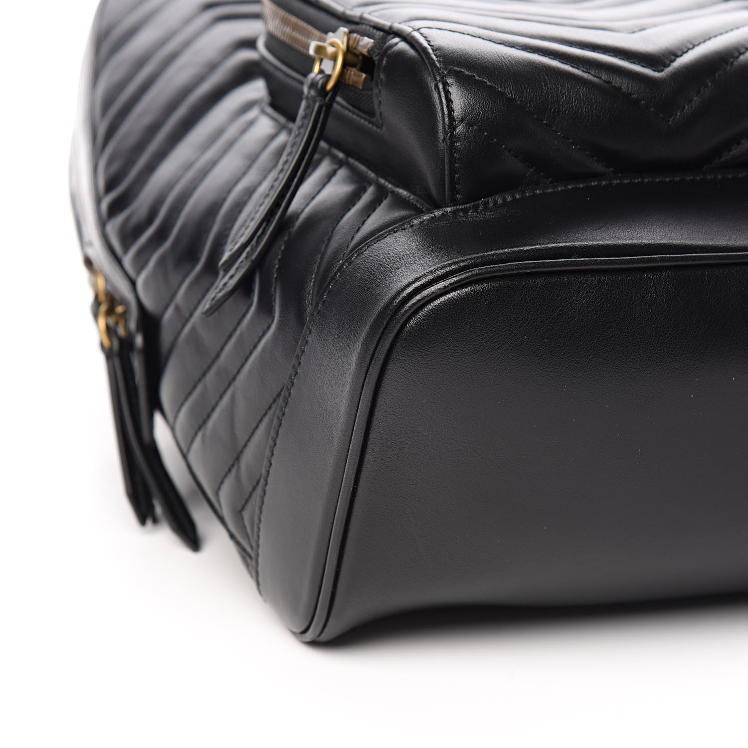 Gucci Calfskin Matelasse GG Marmont Day Backpack Black 8 of 9