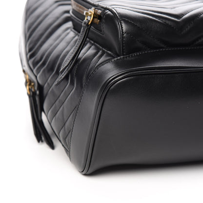 Gucci Calfskin Matelasse GG Marmont Day Backpack Black 8 of 9