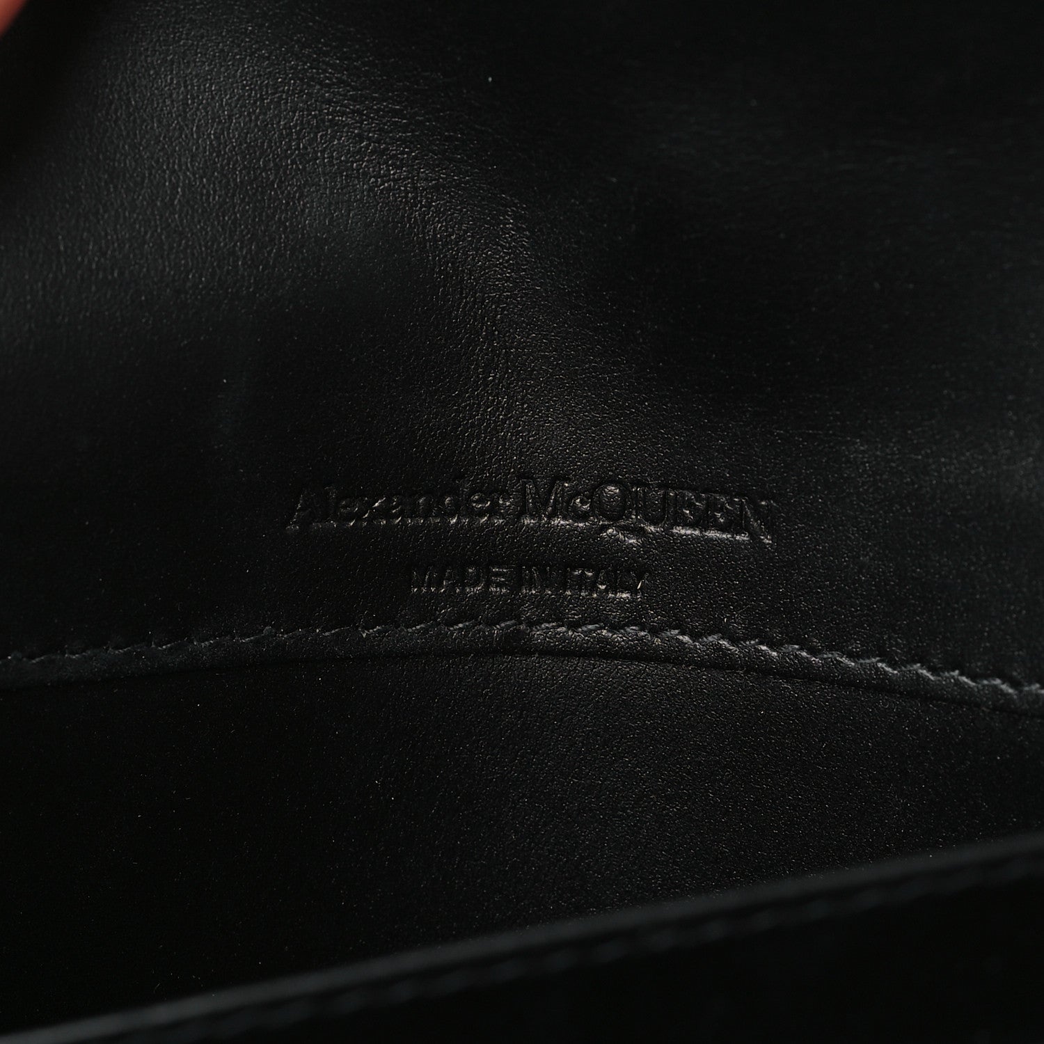 Alexander McQueen Calfskin Crystal Pin Envelope Wallet On Chain Pink 6 of 8