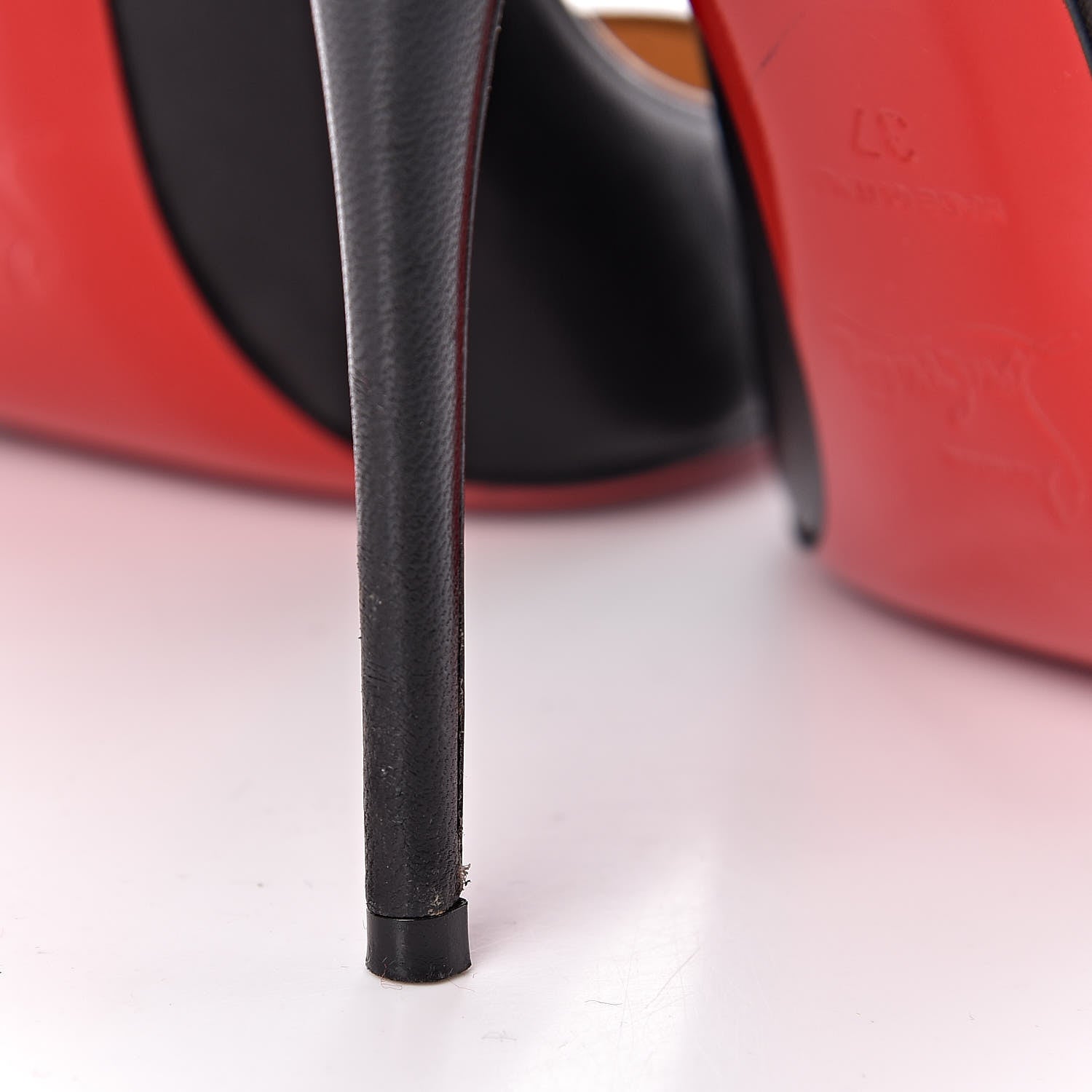 Christian Louboutin Kid Pigalle Follies 100 Pumps 37 Black 12 of 14