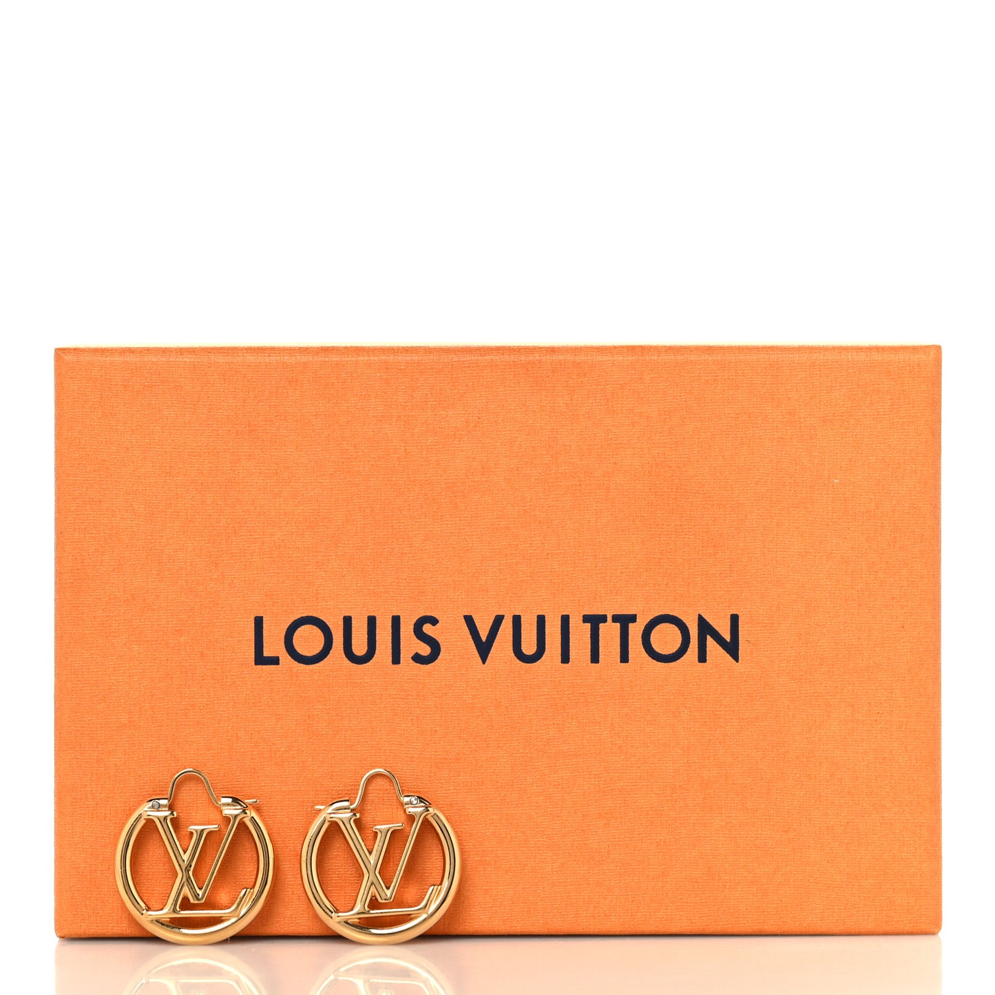 Metal Small Louise Hoop Earrings Gold