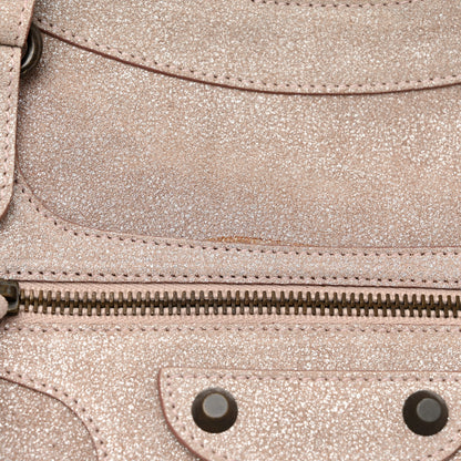 Balenciaga Metallic Craquele Calfskin Classic Hardware City Bois de Rose 12 of 14